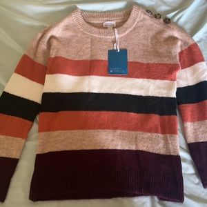 Market & Spruce small button shoulder pullover